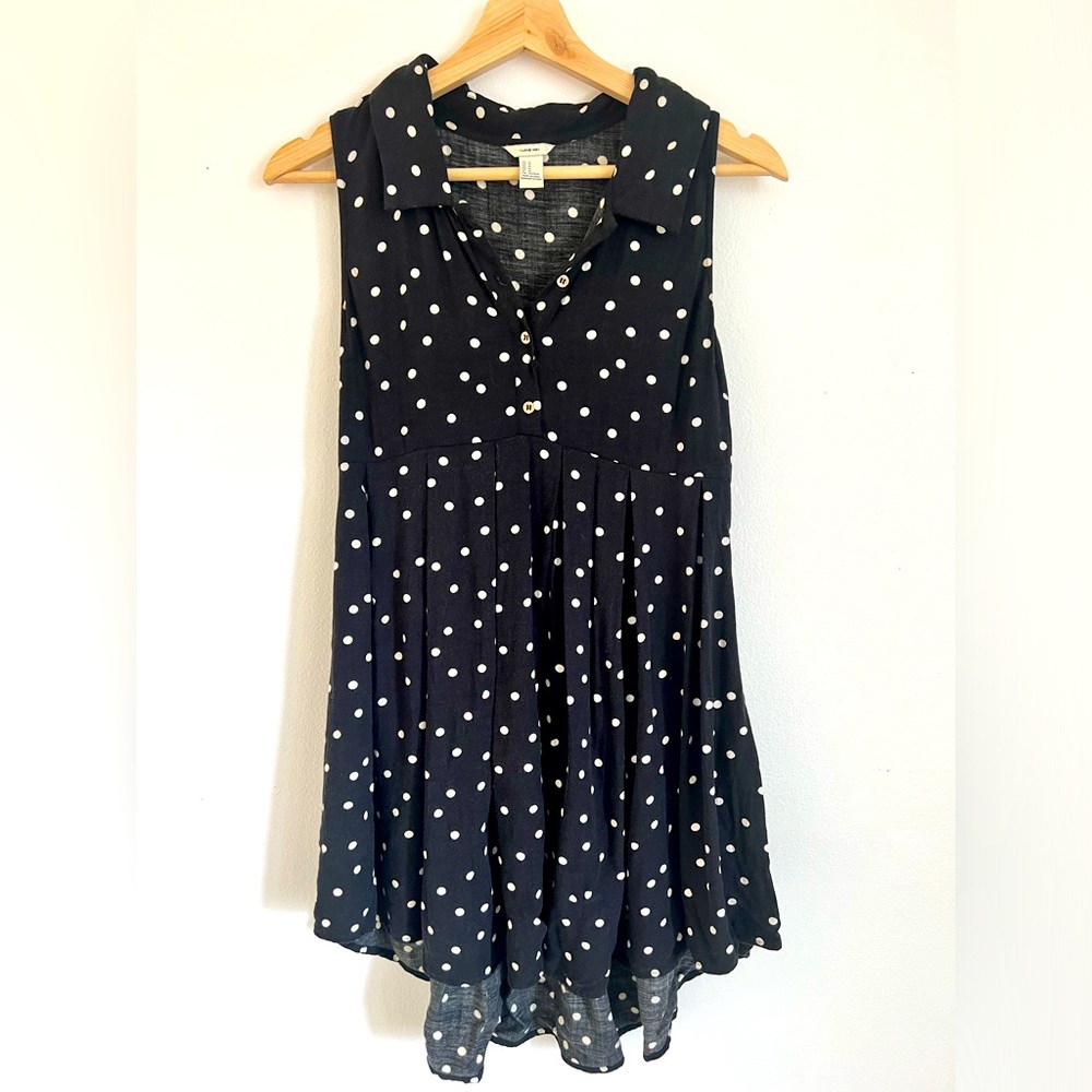 I LOVE HB1 Polka Dot Babydoll Dress